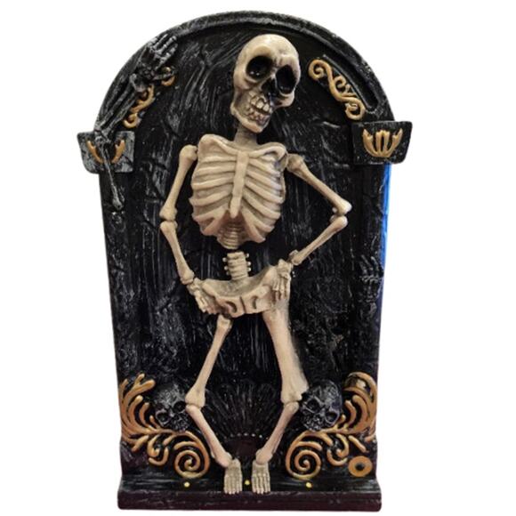 Dancing Skeletons on Tombstone Animated Halloween Decoration – New - Picture 1 of 3